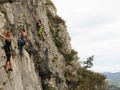 TIMA-Travels Klettergruppe am Fels