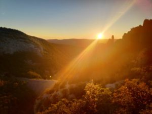 Sonnenuntergang Vela Draga Kroatien